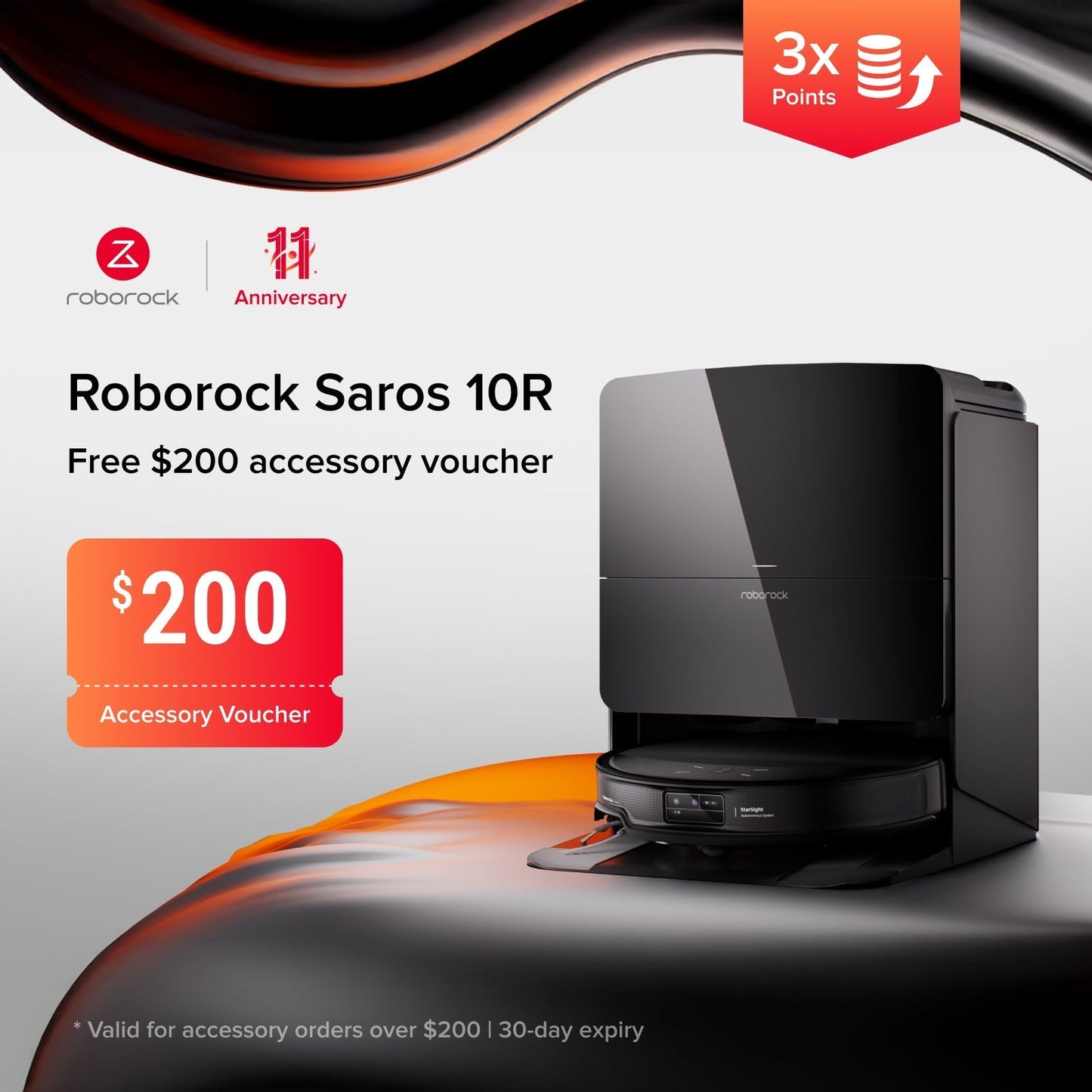 Roborock Saros 10R Robot Vacuum with Multifunctional Dock 4.0